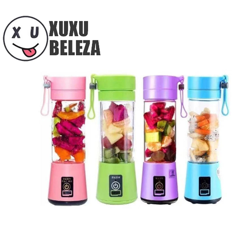 Mini Portable Blender Shake Take Juice Cup 6 Blades Rechargeable-Immediate Shipping